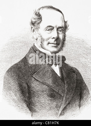 George William Frederick Villiers, 4 Comte de Clarendon, 1800 - 1870. Diplomate et homme d'État anglais. Banque D'Images