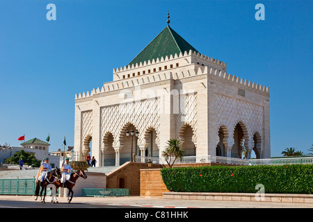 Maroc, Rabat, Mausolée de Mohammed V Banque D'Images