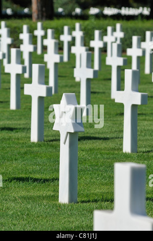 Anzio. L'Italie. Sicile Rome Cimetière Américain et mémorial. Banque D'Images