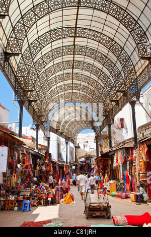 Rabat, Rue des Consuls dans la Médina Banque D'Images