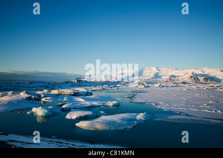 Les icebergs Jokulsarlon dans le sud de l'Islande, Skaftafell Banque D'Images