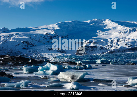 Breidarlon Lagoon dans le sud de l'islande Banque D'Images
