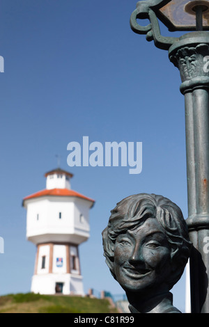 Lale Andersen Memorial et le château d''eau Langeoog sur l'île de la Frise orientale allemande Berlin. Banque D'Images