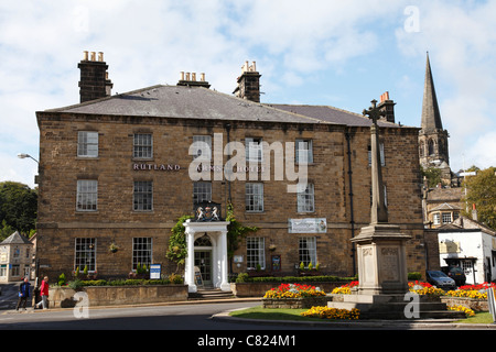 Le Rutland Arms Hotel, Bakewell, Derbyshire, Angleterre, Royaume-Uni Banque D'Images