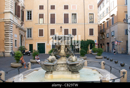 Fontaine des tortues. Rome. L'Italie. L'Europe Banque D'Images