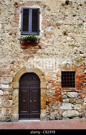 Vieille maison italienne en Toscane Banque D'Images