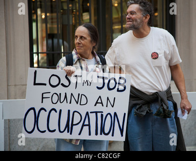 'Occuper Chicago' protester contre l'inégalité économique Banque D'Images