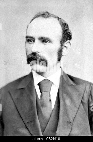 MICHAEL DAVITT (1846-1906) qui a fondé la républicaine irlandaise Irish National Land League Banque D'Images