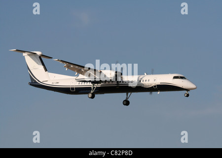 Bombardier Dash 8-Q400 avion de ligne propulsée exploité par Smart Aviation d'Égypte Banque D'Images