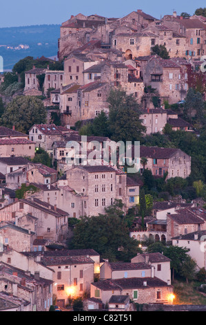 Bastide Hill Top ville de Cordes sur Ciel, Tarn, Midi-Pyrénées, France Banque D'Images