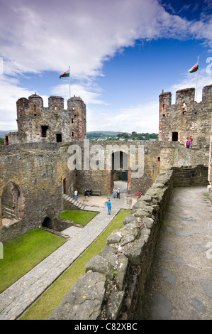 Château de Conwy à Conwy, au nord du Pays de Galles Banque D'Images