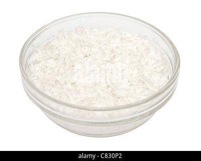 Dans un bol de noix de coco râpée Banque D'Images