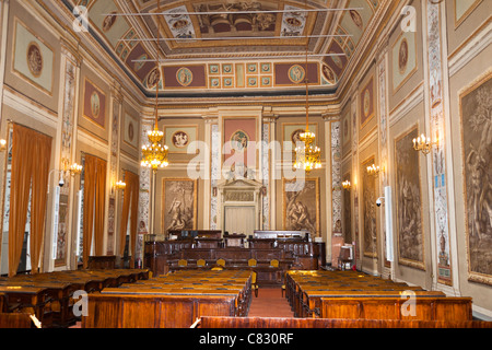 Chambre du Parlement, Sala D'Ercole, Palazzo dei Normanni, Piazza Indipendenza, Palerme, Sicile, Italie Banque D'Images