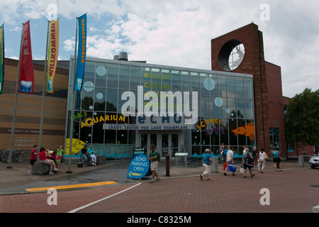 Centre Leahy pour le lac Champlain Aquarium, Burlington, Vermont. Banque D'Images