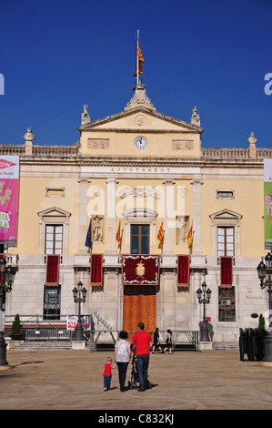 Ayuntamiento, Placa de la font, Vieille ville, Tarragone, Costa Daurada, Catalogne,Espagne Banque D'Images