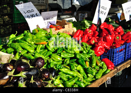 Marché du dimanche de Bonavista, Bonavista, près de Salou, Costa Dorada, province de Tarragone, Catalogne, Espagne Banque D'Images