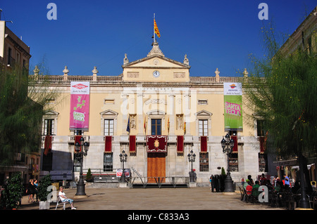 Ayuntamiento, Plaça de la Font, Vieille Ville, Tarragona, Costa Dorada, province de Tarragone, Catalogne, Espagne Banque D'Images