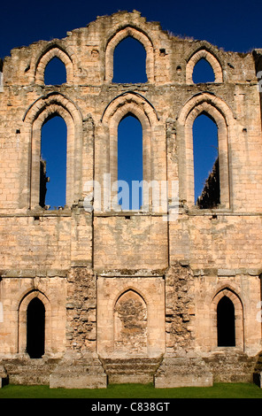 Réfectoire de l'abbaye de Rievaulx Banque D'Images