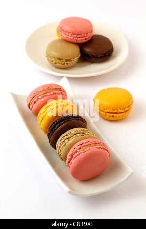 Les macarons. Cuisine française typique. Banque D'Images