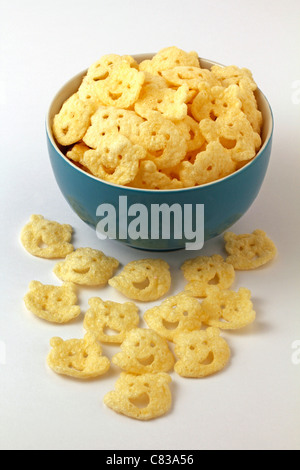 Croustilles de pommes de terre. Smiling bears. Banque D'Images