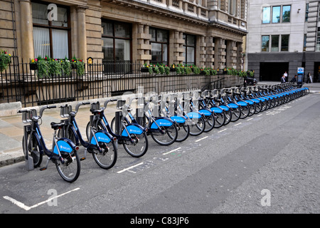 Vélos de Barclays Banque D'Images