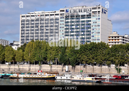 Bred Banque Populaire et Crédit Agricole banques bâtiments Paris France Banque D'Images