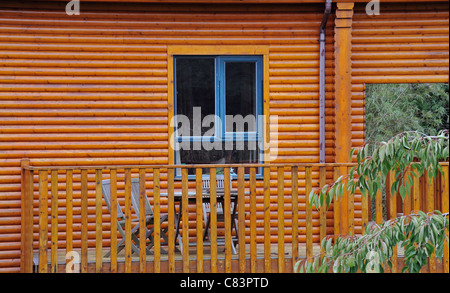 Cabane en terrasses avec fenêtre Banque D'Images