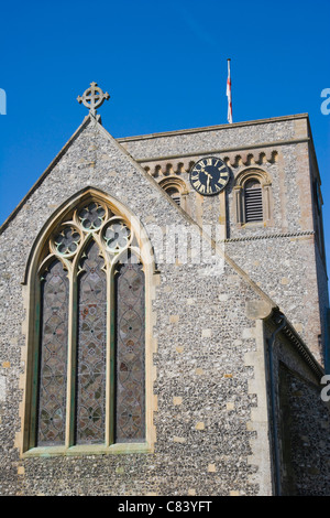 L'église St Mary, Kingsclere, Hampshire, England, UK Banque D'Images