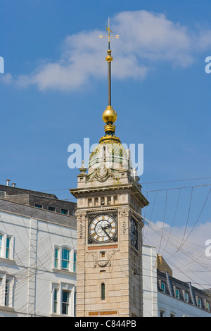 Le Jubilé de l'horloge, le carrefour de routes digue & Queens avec Ouest & Nord Rues, Brighton, East Sussex, England, UK Banque D'Images