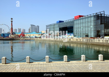 Xinghai Beach, Dalian, Liaoning, Chine. Banque D'Images