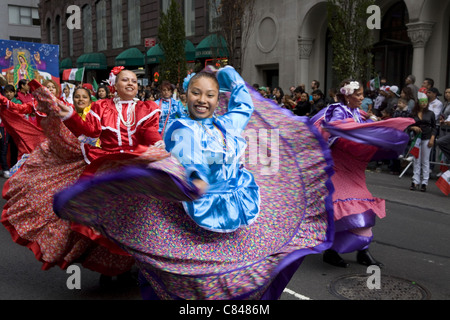 L'indépendance mexicaine Day Parade, NEW YORK. Banque D'Images