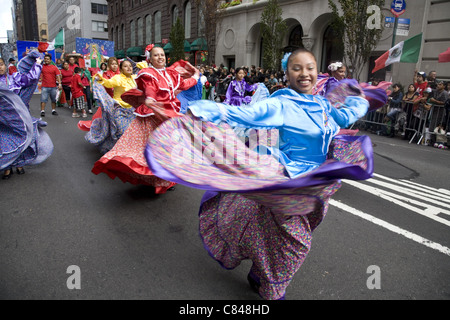 L'indépendance mexicaine Day Parade, NEW YORK. Banque D'Images