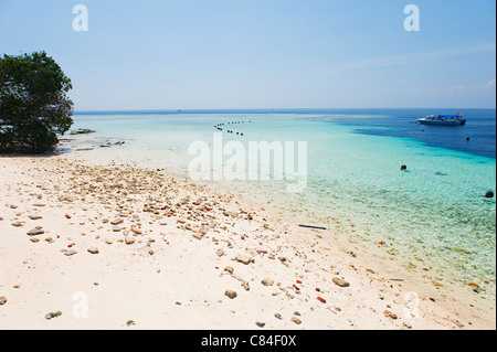 L'île de Sipadan, Sabah, Bornéo, Malaisie Banque D'Images