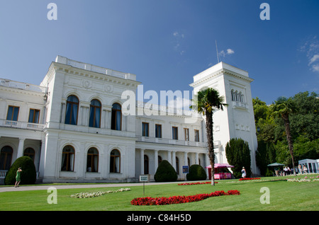 L'Ukraine, Yalta. Palais de Livadia. 1911 Maison d'été du dernier tsar russe, Nicolas II. Banque D'Images