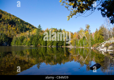 Automne dans les Adirondacks autour du lac Placid, Keene, North Elba Banque D'Images