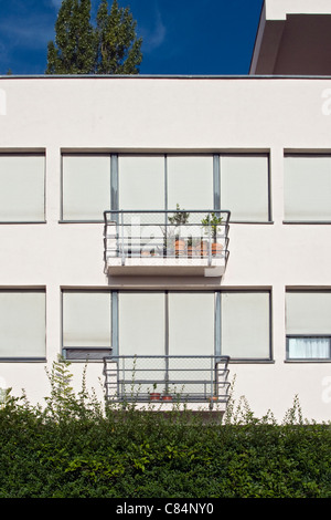 Bâtiment résidentiel (Appartement Maison) par Ludwig Mies van der Rohe à Weissenhof Estate (Weissenhofsiedlung), Stuttgart, Allemagne Banque D'Images