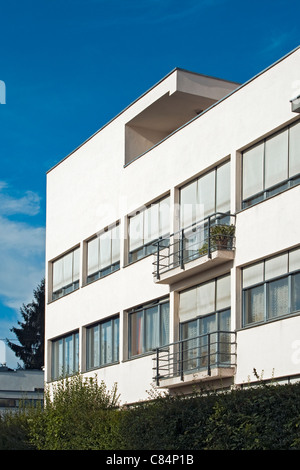 Bâtiment résidentiel (Appartement Maison) par Ludwig Mies van der Rohe à Weissenhof Estate (Weissenhofsiedlung), Stuttgart, Allemagne Banque D'Images