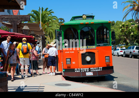 San Diego old town trolley Banque D'Images