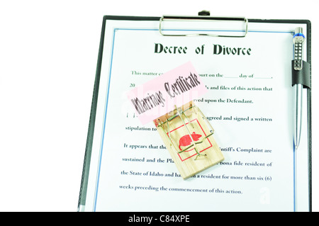 Divorce Banque D'Images