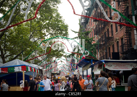 La 85e Fête annuelle de San Gennaro dans la Petite Italie de New York Banque D'Images