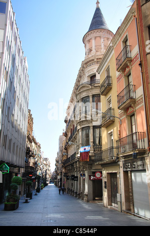 Carrer de Llovera, Vieille Ville, Reus, province de Tarragone, Catalogne, Espagne Banque D'Images