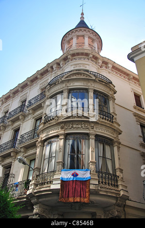 Bâtiment d'époque à Carrer de Llovera, Vieille Ville, Reus, province de Tarragone, Catalogne, Espagne Banque D'Images