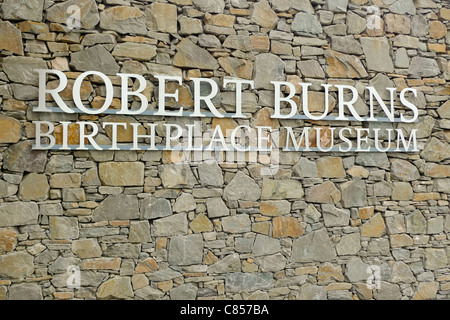 Le nouveau Musée Maison natale de Robert Burns, dans l'Ecosse Alloway,. Banque D'Images