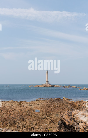 Phare Phare de la Haye à la Cap de la Hague, hameau de la Roche, Goury Banque D'Images