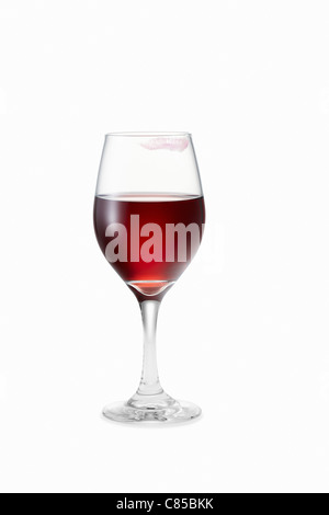 Verre de vin rouge Banque D'Images