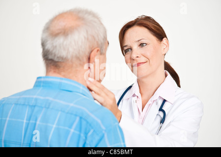 Médecin et patient Banque D'Images