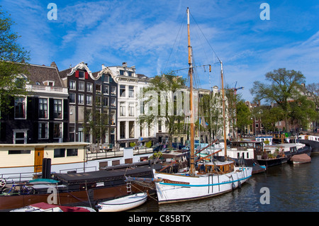 Bateau à voile, Amsterdam, Pays-Bas Banque D'Images