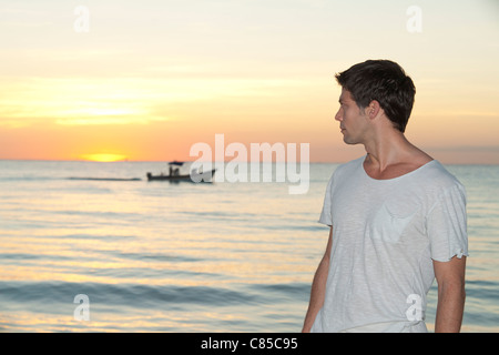 L'homme, Reef Playacar Resort and Spa Hotel, Playa del Carmen, Quintana Roo, Yucatan, Mexique Banque D'Images