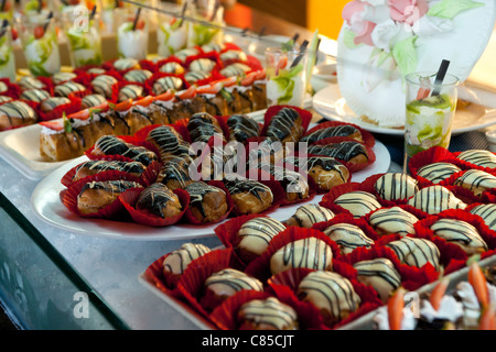 Desserts, Reef Playacar Resort and Spa, Playa del Carmen, Mexique Banque D'Images