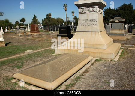 LANKERSHIN & VAN NUYS CIMETIÈRE SHOWMEN'S REST AU EVERGREEN MEMORIAL PARK BOYLE HEIGHTS LOS ANGELES CALIFORNIA USA 08 Banque D'Images